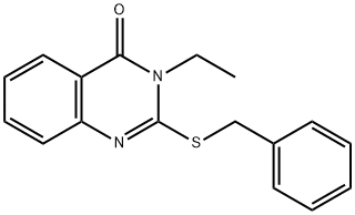 2-(benzylsulfanyl)-3-ethyl-4(3H)-quinazolinone 구조식 이미지