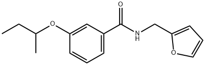 3-(sec-butoxy)-N-(2-furylmethyl)benzamide Structure