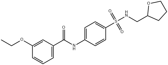 3-ethoxy-N-(4-{[(tetrahydro-2-furanylmethyl)amino]sulfonyl}phenyl)benzamide Structure