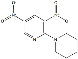 3,5-bisnitro-2-(1-piperidinyl)pyridine 구조식 이미지