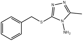 3-(benzylsulfanyl)-5-methyl-4H-1,2,4-triazol-4-amine 구조식 이미지