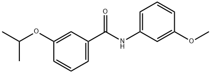 3-isopropoxy-N-(3-methoxyphenyl)benzamide 구조식 이미지