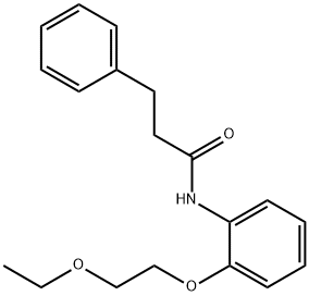 N-[2-(2-ethoxyethoxy)phenyl]-3-phenylpropanamide 구조식 이미지