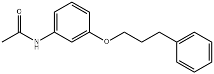 N-[3-(3-phenylpropoxy)phenyl]acetamide 구조식 이미지