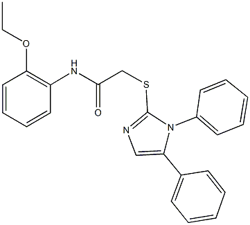 2-[(1,5-diphenyl-1H-imidazol-2-yl)sulfanyl]-N-(2-ethoxyphenyl)acetamide Structure