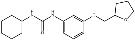 N-cyclohexyl-N'-[3-(tetrahydro-2-furanylmethoxy)phenyl]urea 구조식 이미지