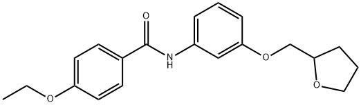 4-ethoxy-N-[3-(tetrahydro-2-furanylmethoxy)phenyl]benzamide Structure