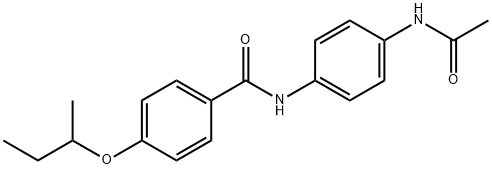 N-[4-(acetylamino)phenyl]-4-(sec-butoxy)benzamide Structure