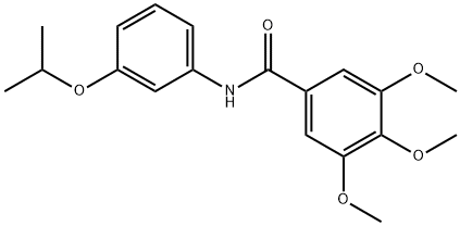 N-(3-isopropoxyphenyl)-3,4,5-trimethoxybenzamide 구조식 이미지