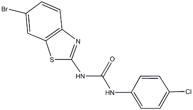 N-(6-bromo-1,3-benzothiazol-2-yl)-N'-(4-chlorophenyl)urea Structure