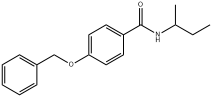 4-(benzyloxy)-N-(sec-butyl)benzamide Structure