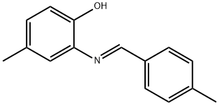 4-methyl-2-[(4-methylbenzylidene)amino]phenol 구조식 이미지