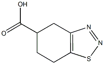 4,5,6,7-tetrahydro-1,2,3-benzothiadiazole-5-carboxylic acid 구조식 이미지