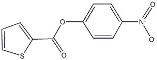 4-nitrophenyl 2-thiophenecarboxylate 구조식 이미지