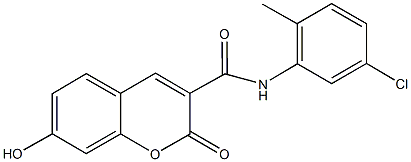 N-(5-chloro-2-methylphenyl)-7-hydroxy-2-oxo-2H-chromene-3-carboxamide Structure