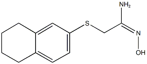 N'-hydroxy-2-(5,6,7,8-tetrahydro-2-naphthalenylsulfanyl)ethanimidamide 구조식 이미지