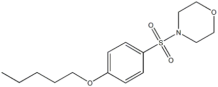 4-(4-morpholinylsulfonyl)phenyl pentyl ether 구조식 이미지