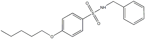 N-benzyl-4-(pentyloxy)benzenesulfonamide 구조식 이미지