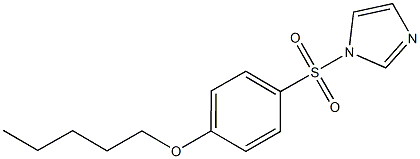 4-(1H-imidazol-1-ylsulfonyl)phenyl pentyl ether 구조식 이미지