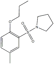 1-[(5-methyl-2-propoxyphenyl)sulfonyl]pyrrolidine Structure