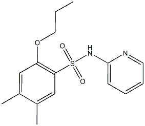 4,5-dimethyl-2-propoxy-N-(2-pyridinyl)benzenesulfonamide Structure