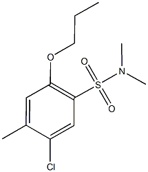 5-chloro-N,N,4-trimethyl-2-propoxybenzenesulfonamide Structure