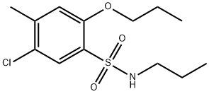 5-chloro-4-methyl-2-propoxy-N-propylbenzenesulfonamide Structure