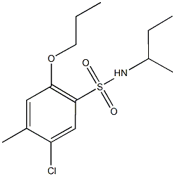 N-(sec-butyl)-5-chloro-4-methyl-2-propoxybenzenesulfonamide Structure