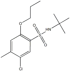 N-(tert-butyl)-5-chloro-4-methyl-2-propoxybenzenesulfonamide Structure