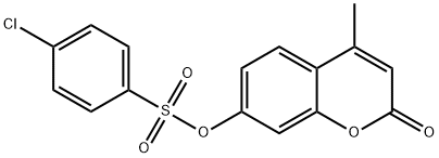 4-methyl-2-oxo-2H-chromen-7-yl4-chlorobenzenesulfonate 구조식 이미지