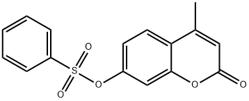 4-methyl-2-oxo-2H-chromen-7-yl benzenesulfonate 구조식 이미지