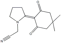 [2-(4,4-dimethyl-2,6-dioxocyclohexylidene)pyrrolidin-1-yl]acetonitrile 구조식 이미지