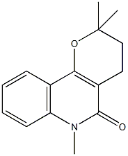 2,2,6-trimethyl-2,3,4,6-tetrahydro-5H-pyrano[3,2-c]quinolin-5-one Structure