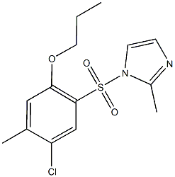 4-chloro-5-methyl-2-[(2-methyl-1H-imidazol-1-yl)sulfonyl]phenyl propyl ether Structure