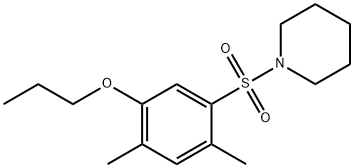 2,4-dimethyl-5-(1-piperidinylsulfonyl)phenyl propyl ether Structure
