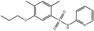 2,4-dimethyl-5-propoxy-N-(2-pyridinyl)benzenesulfonamide Structure