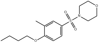 butyl 2-methyl-4-(4-morpholinylsulfonyl)phenyl ether Structure