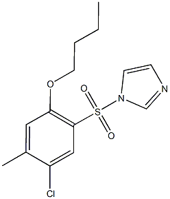 butyl 4-chloro-2-(1H-imidazol-1-ylsulfonyl)-5-methylphenyl ether Structure