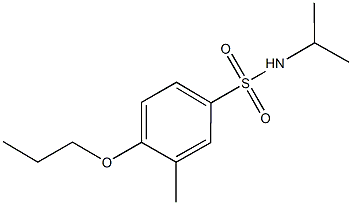 N-isopropyl-3-methyl-4-propoxybenzenesulfonamide Structure