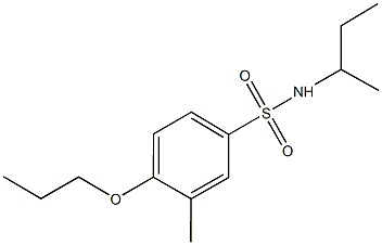 N-(sec-butyl)-3-methyl-4-propoxybenzenesulfonamide Structure