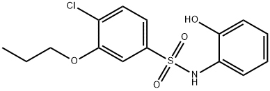 4-chloro-N-(2-hydroxyphenyl)-3-propoxybenzenesulfonamide Structure