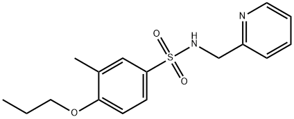 3-methyl-4-propoxy-N-(2-pyridinylmethyl)benzenesulfonamide Structure