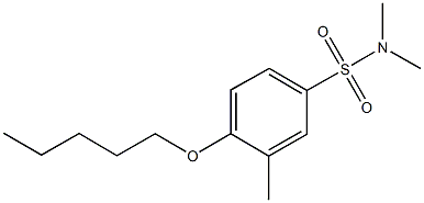 N,N,3-trimethyl-4-(pentyloxy)benzenesulfonamide Structure