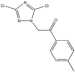 2-(3,5-dichloro-1H-1,2,4-triazol-1-yl)-1-(4-methylphenyl)ethanone 구조식 이미지
