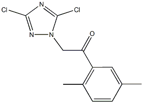 2-(3,5-dichloro-1H-1,2,4-triazol-1-yl)-1-(2,5-dimethylphenyl)ethanone 구조식 이미지