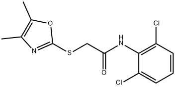 N-(2,6-dichlorophenyl)-2-[(4,5-dimethyl-1,3-oxazol-2-yl)sulfanyl]acetamide Structure