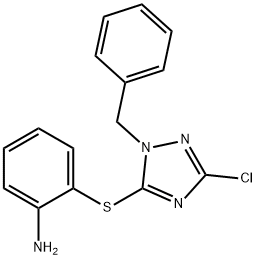 2-[(1-benzyl-3-chloro-1H-1,2,4-triazol-5-yl)sulfanyl]aniline Structure