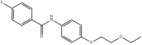 N-[4-(2-ethoxyethoxy)phenyl]-4-fluorobenzamide 구조식 이미지