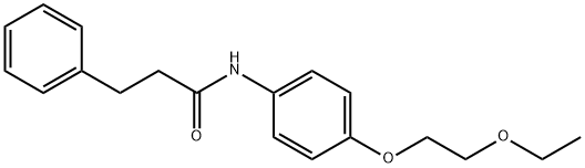 N-[4-(2-ethoxyethoxy)phenyl]-3-phenylpropanamide Structure