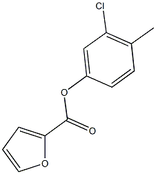 3-chloro-4-methylphenyl 2-furoate 구조식 이미지
